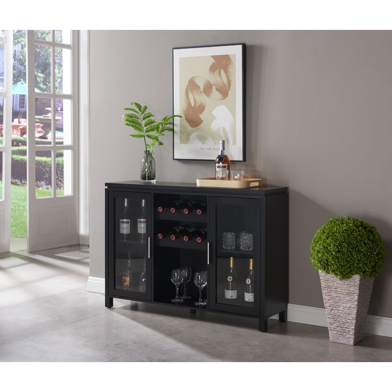 Buffet Anikah Buffet Buffet en bois, Noir