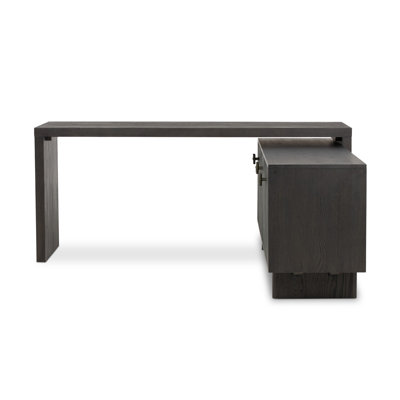 Bureau de direction en L en bois