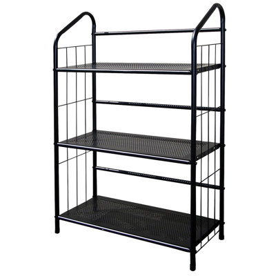 Étagère à livres 37 "en métal de 37 po de hauteur - fonctionnelle pour le bureau, le salon et la bibliothèque