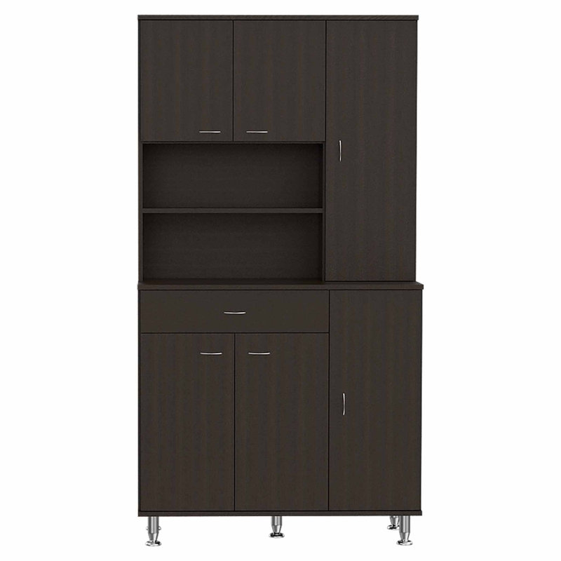 Garde-manger 67 po noir avec 67 tablettes