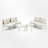 6 - Piece Outdoor Patio Conversation Set With Cushions-1603847646