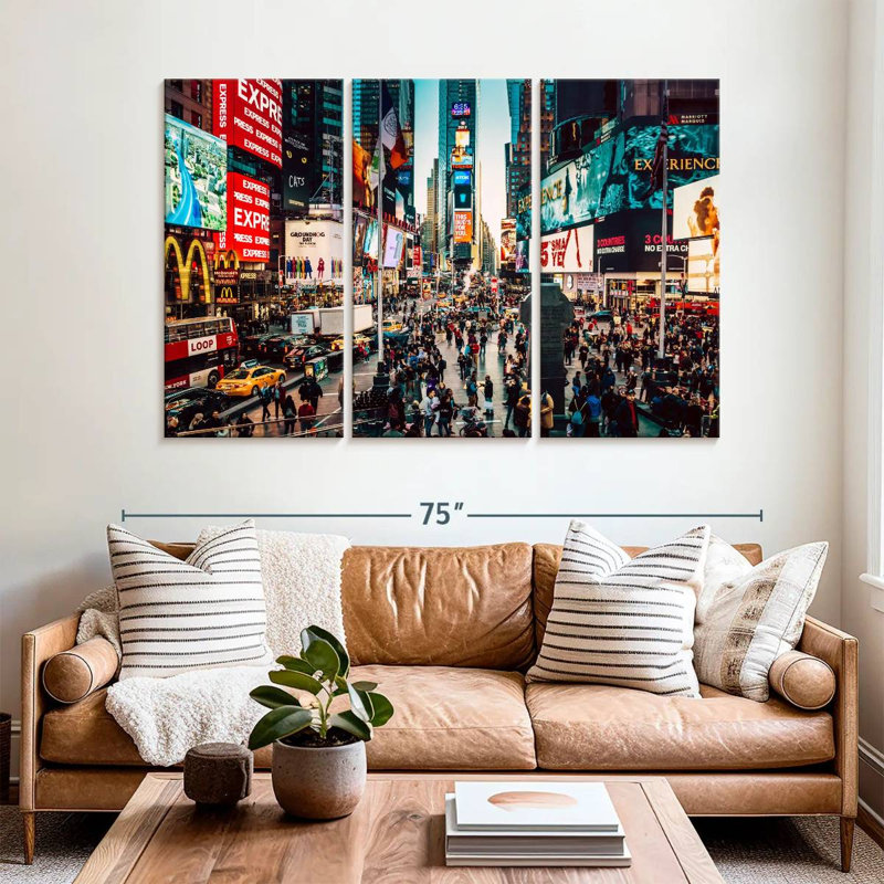 Sebbie Iconic Times Square, 42" H x 65" W