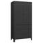 Bertrame Industrial Wardrobe 90x50x180 cm Metal-1690364252