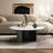 Simple round microcrystalline stone coffee table-104132825