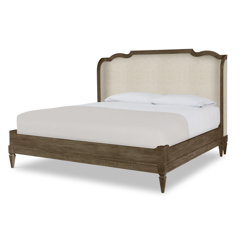 Camden Upholstered Bed, Brown Rustic, King