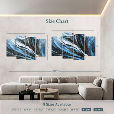 Avery Abstract Blue Breeze