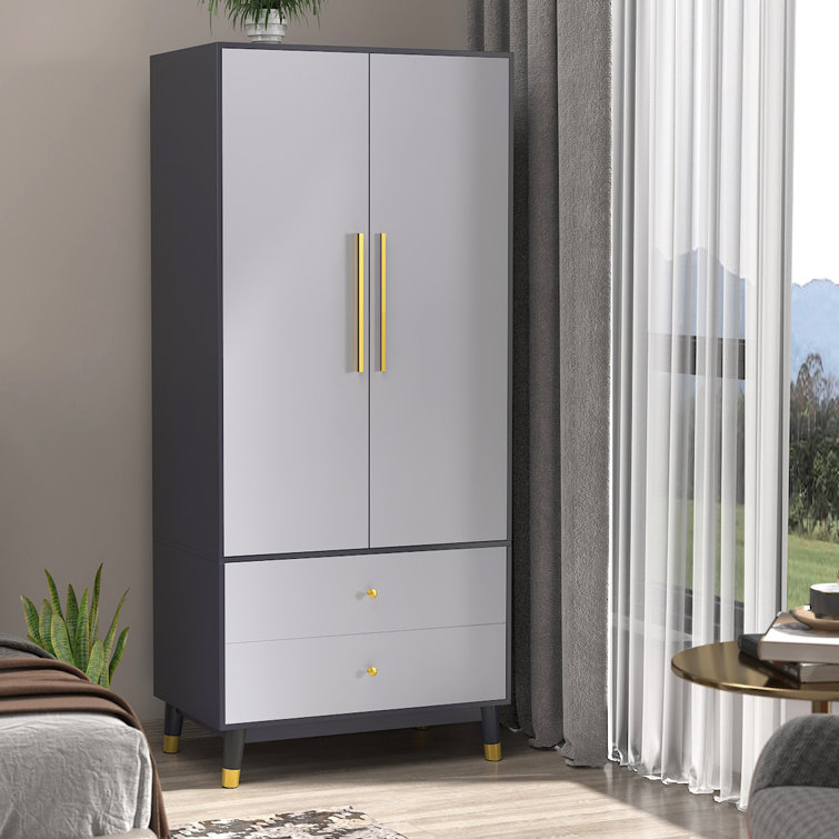 Habeel Solid + Manufactured Wood Armoire