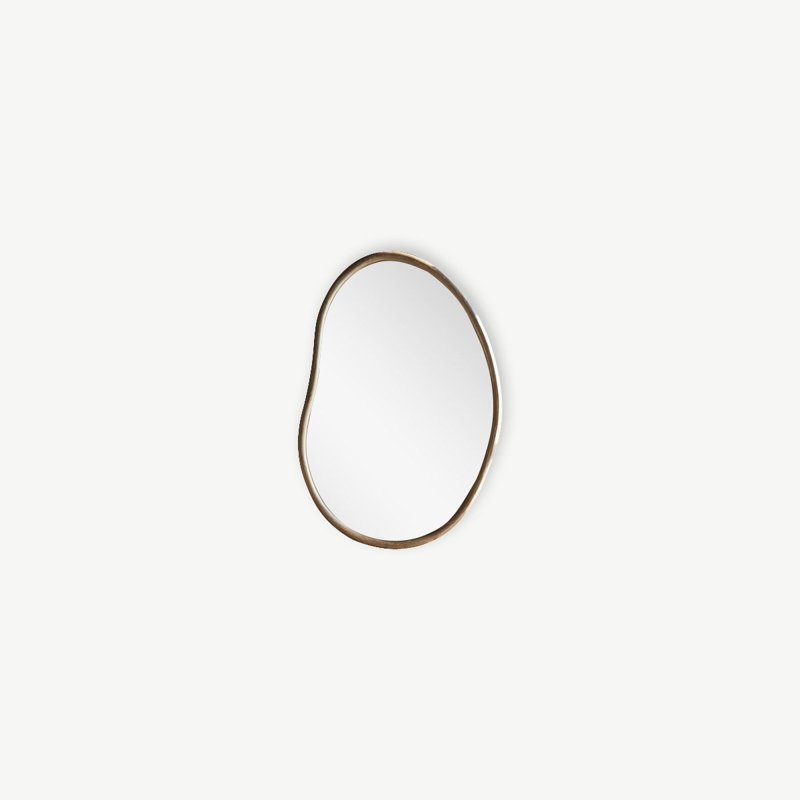 Dim Novelty Solid Wood Mirror, 42.13" x 28.35"
