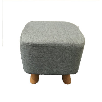 28.5cm Wide Rectangle Solid Colour Footstool Ottoman