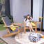 Chaise Adirondack d'extérieur en teck avec revêtement de patio Hodgkins