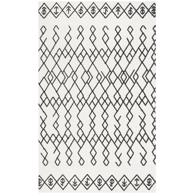Tapis en coton tissé à la main Burrell Cedar Brook