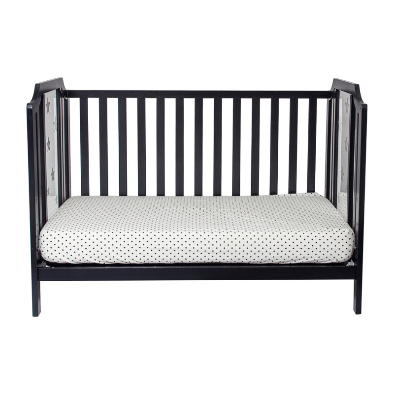 Lit de bébé convertible 3-en-1 Celeste noir, Noir