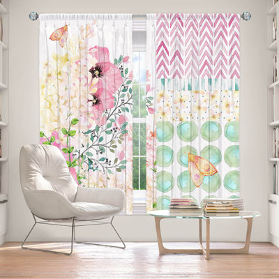 Paire de rideaux obscurcissant en polyester Robersonville