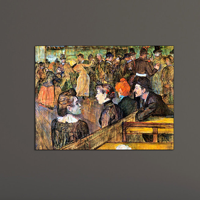 Henri De Toulouse-Lautrec - Wrapped Canvas Painting, 60cm H x 80cm W x 1.8cm D
