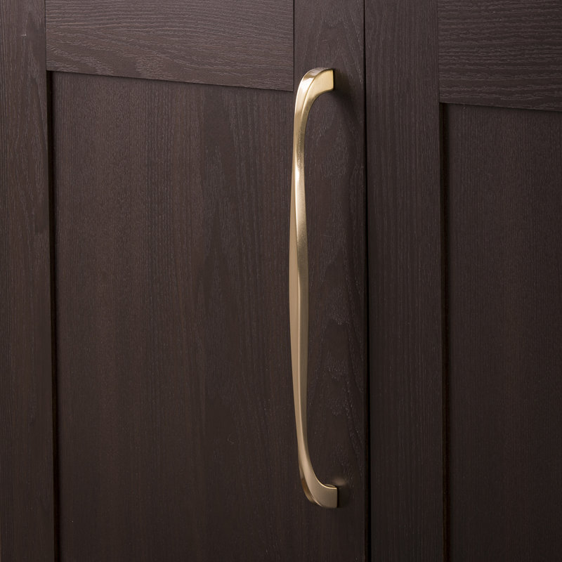 Twist Collection Handle Pull - 12" Center to Center Cabinet Pull Elusive Golden Nickel - Transitional Hardware for Drawers & Cabinets