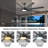 8 Blade Ceiling Fan With Remote, Quiet Reversible Dc Motor, Ceiling Fan With Led Light, Large Modern Ceiling Fan For Indoor & Covered Outdoor Spaces-550243337