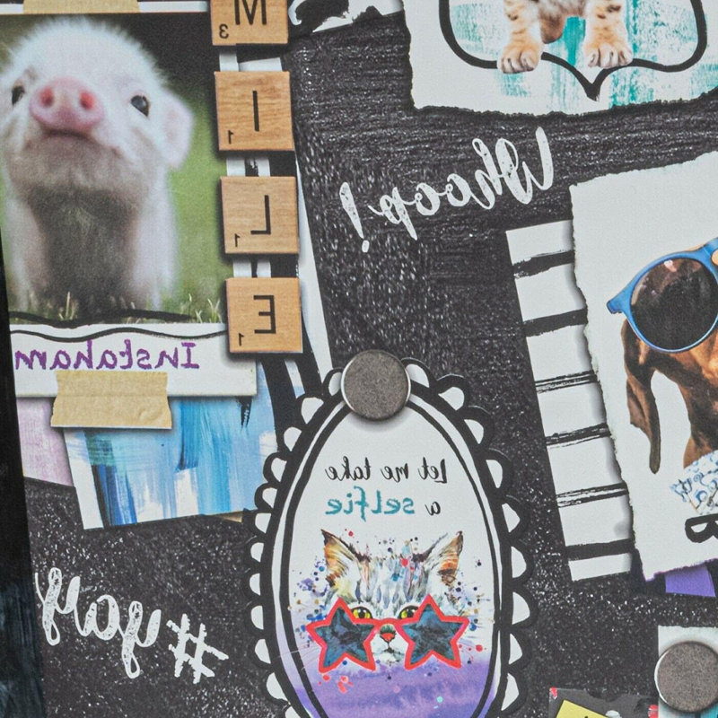 SOPHIE LAURENCE Black Wallpaper Dogs Cats Hearts Piglet Rabbits Pets Hall Of Fame 10.52M X 0.53M Paper Roll