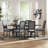 Clitherall Extendable Solid Wood Top Trestle Dining Set-70601878-70601871