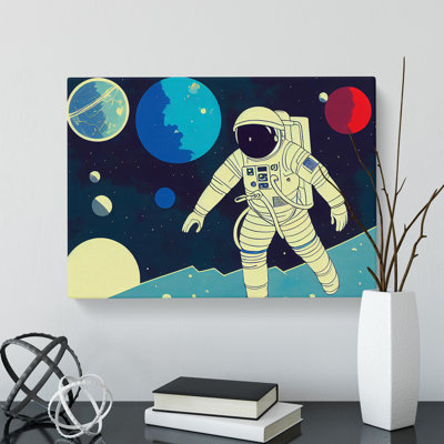 Retro Astronaut Vol.3 - Wrapped Canvas
