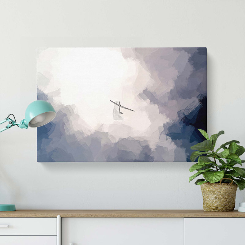 Air Glider In The Clouds In Abstract - Wrapped Canvas Print, 40cm H x 60cm W x 3cm D