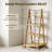Solid Wood 5-Tier Ladder Shelf With Reversible Shelves – Large Size (47.2"H × 18.9"L × 15.5"W), Multi-Functional Corner Shelf, Side Table & Plant Stand, Storage Shelving For Living Room, Bedroom, Small Bathroom-1019032716