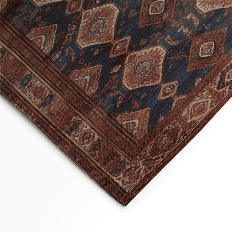 Tapis d'intérieur et d'extérieur brun Persian, Rectangle 9 pi x 12 pi