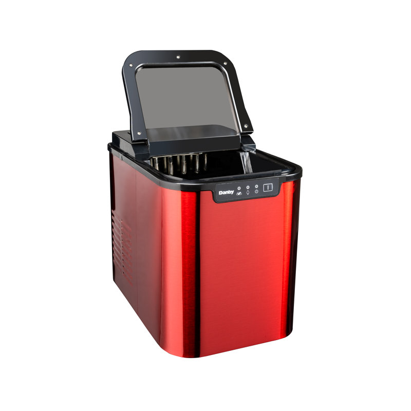 Danby 25 Lb. Daily Production Cube Ice, Red