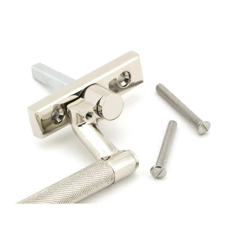Aged Brass Brompton Espag, Polished Nickel, Right