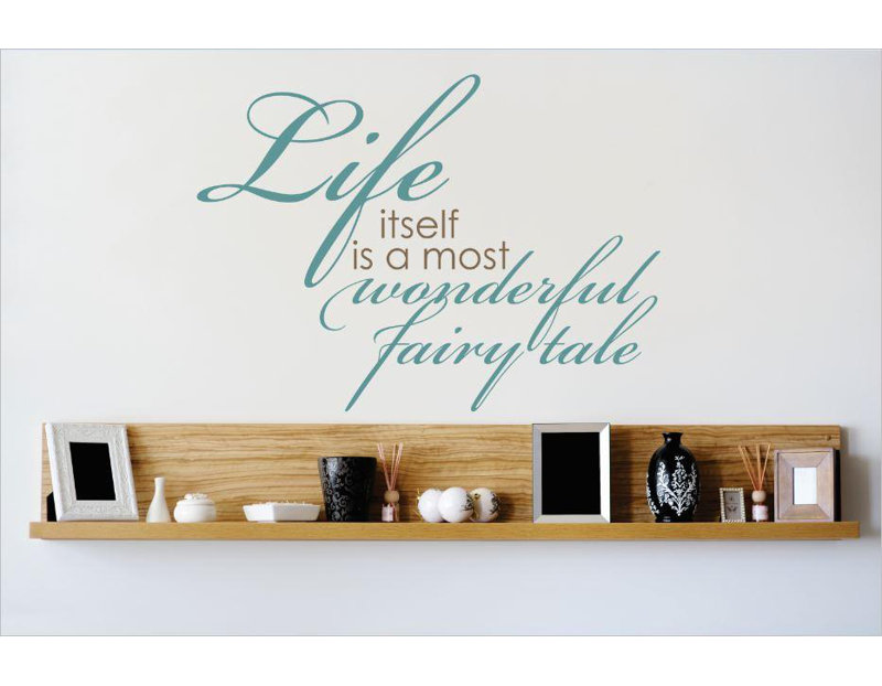 Text & Numbers Wall Decal, 22" H x 30" W x 0.16" D, Gray/Teal