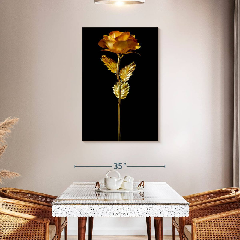 Colored Rose, 45" H x 30" W