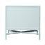Ensemble de tête de lit double et de table de chevet Mar - bleu clair-388817519-388817521-388029897
