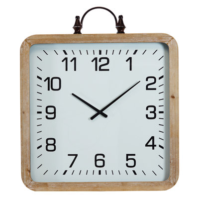 Horloge de table numérique en bois