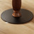 White&Walnut Round Sintered Stone Dining table-1942548850