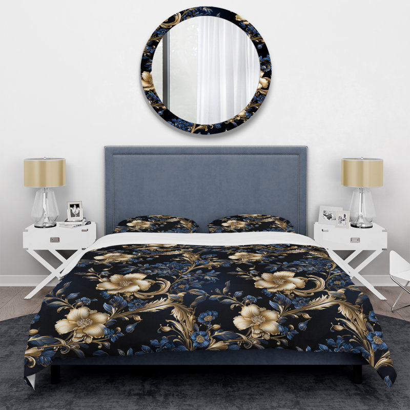 Ensemble de housse de couette Halid, Housse de couette pour grand lit et 2 taies décor