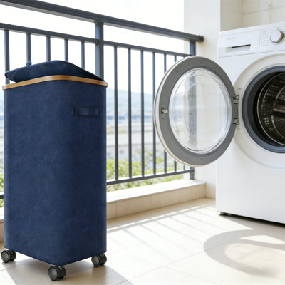 Premium Folding Laundry Cart With Wheels