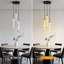 Luminaire suspendu cylindrique en marbre blanc Alison Natural Alabaster