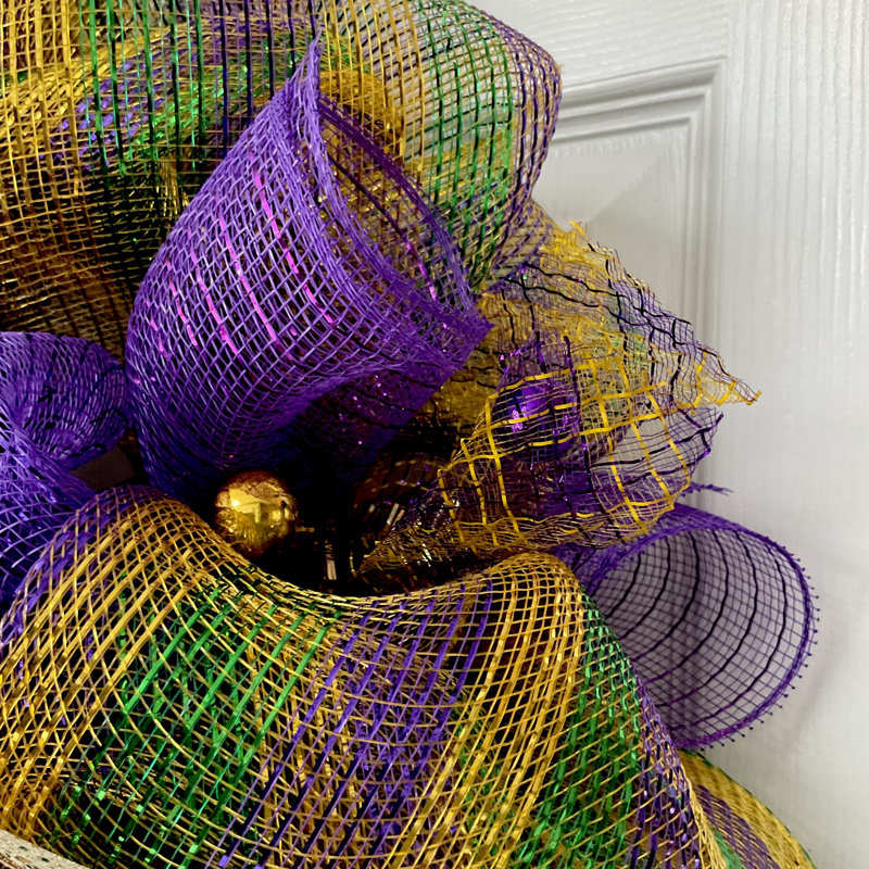 Couronne Mardi Gras Fleur De Lis Welcome