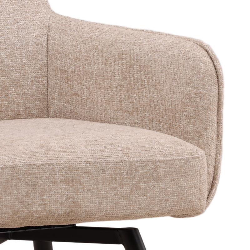 Adelise Swivel Chair Beige, Beige