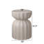 Table basse 13 po 2 pièces en ciment blanc imperméable 13 po, pour patio, jardin, salon de jardin, sans assemblage,-1101718112