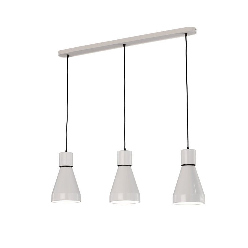 Kos 3 - Light White Kitchen Island Pendant