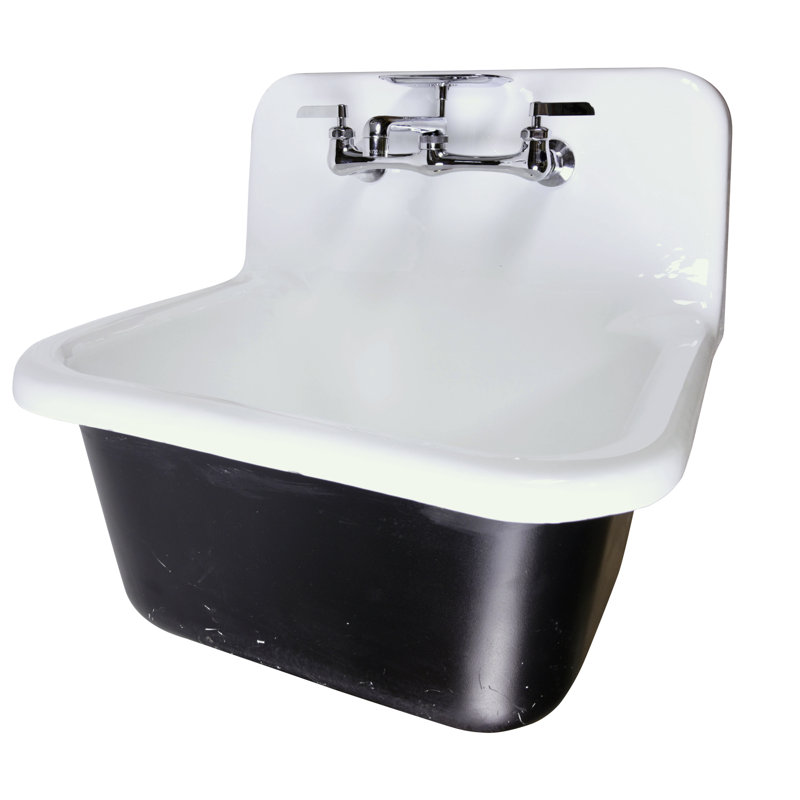 8 Inch Spread Wall Mount Faucet with Soap Dish, Chrome