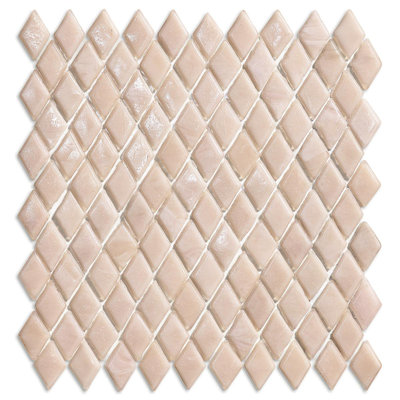 Natrolite 7/8" x 1-5/8" Diamond Glass Mosaic