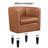 Birkan Faux Leather Armchair