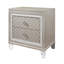Cross Glam Nightstand With Exquisite Details