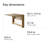 Wall-Mounted Folding Desk with Book Storage