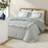 Piece Full Queen Bedding Sets, Green Floral Cotton Blend Comforter for Bedroom