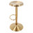 Juddson 1Pc Bar Stools, Adjustable Height Swivel Bar Stools, Metal Airlift Barstools, Backless Counter Height Bar Chairs for Kitchen Dining Room Pub Cafe-638905800-593795850
