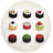 Sushi Zen Vegan Leather Round Pebble Placemat