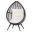 Chaise de terrasse avec coussins Luxembourg-990205804-990205795