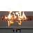 25" H X 42" W Outdoor Fireplace - Steel, With Protective Cover Fire Pit Stainless Steel Top W, Base